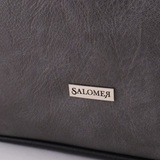 Сумка Саломея 284 македония серый + черный