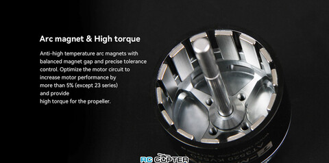 T-Motor AT2321 KV1250 длинный вал