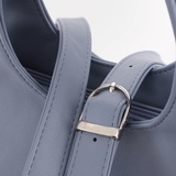 Сумка Саломея 507 гладкий серо-голубой