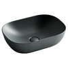 Ceramica Nova Element CN6009MDH Умывальник чаша накладная прямоугольная, 45.5x32.5, цвет: темный антрацит матовый
