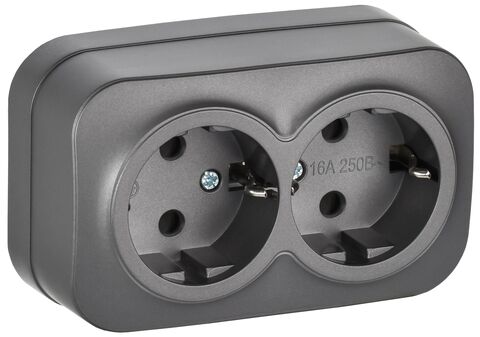 GLORY Роз. 2-я с з/к без з/ш о/у 16А РС22-3-ХСм сталь м. IEK