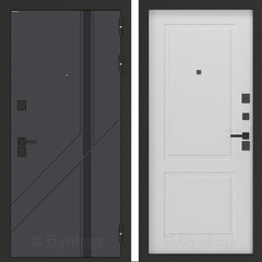 Входная металлическая дверь Бункер БН-12 Веллюто верде ФЛ-609 Белый софт