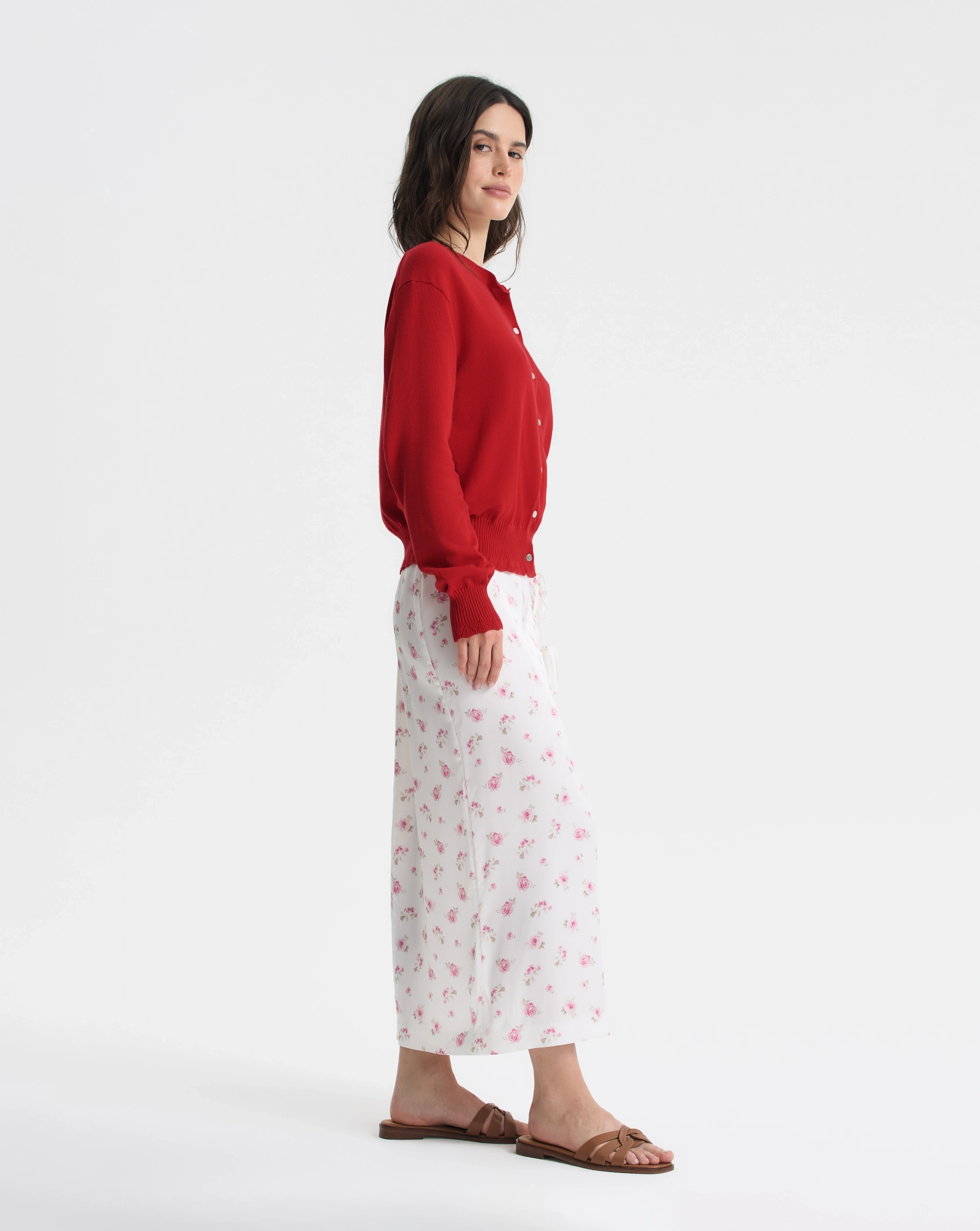 Юбка-миди с завязками