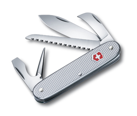 Нож складной Victorinox Pioneer, 93 mm, 7 функций, серебристый