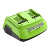 Ультрабыстрое двойное зарядное устройство Greenworks G24X2C8, 24V, 8A (2958807) — фото 3