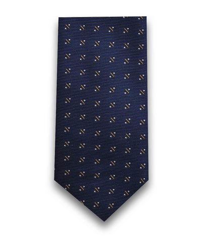 Синий нарядный галстук на кулиске TSAREVICH