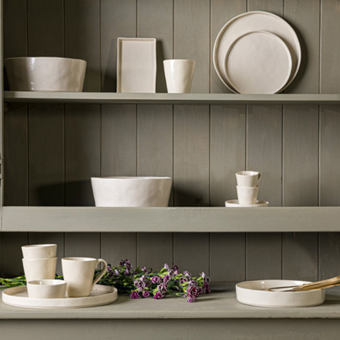 Тарелка 21.1см Costa Nova Lagoa кремовая