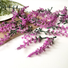 Веточки Лаванды, искусственная зелень, искусственные цветы для декора, Сиреневые, 10 см, 30 шт.