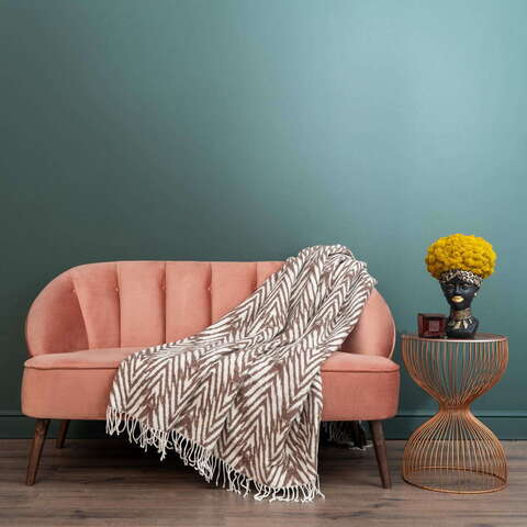 Плед 200x210 Sofi De MarkO Моана кофейный