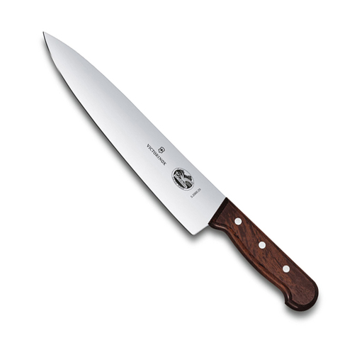 Нож Victorinox разделочный, лезвие 25 см, прямое, рукоять из палисандрового дерева, (подар. упак.)