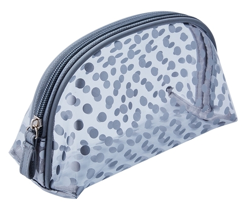 Косметичка BG-12grey серия Горох, серая 19х8,5х11,5 см (Dewal)