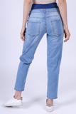 Джинсы для беременных (BOYFRIEND) 12418 голубой