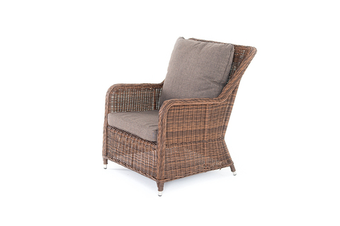 "Гляссе" кресло плетеное, цвет коричневый
