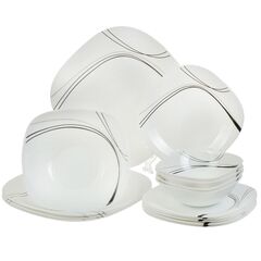 Сервиз столовый стеклокерам, 15 пр, 6 перс, Daniks, Токио, K1306-2
