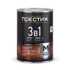 ГРУНТ- ЭМАЛЬ ПО РЖАВЧИНЕ СИНЯЯ  0,9 КГ (14) "ПРЕСТИЖ"