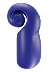 Синий мастурбатор SVibe Evo с вибрацией - 