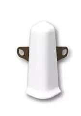 Наружный угол Плинтуса Deconika Д55, Белый матовый 001, (1 шт)