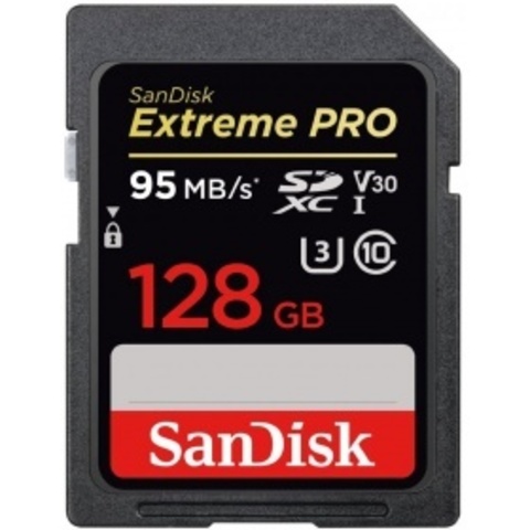 Карта памяти SanDisk Extreme Pro SDXC UHS Class 3 V30 95MB/s 128GB (SDSDXXG-128G)