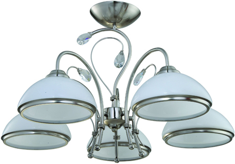 Люстра 827/5PF-Whitechrome