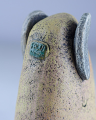 Скульптура из шамотной глины «Слон-мама», 14х11 см, Falco Ceramic