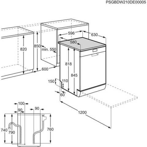 Посудомоечная машина AEG FFB95261ZW