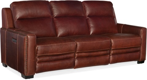 Hooker Furniture Living Room Lincoln Power Motion Sofa with Power Headrest & Power Lumbar Support