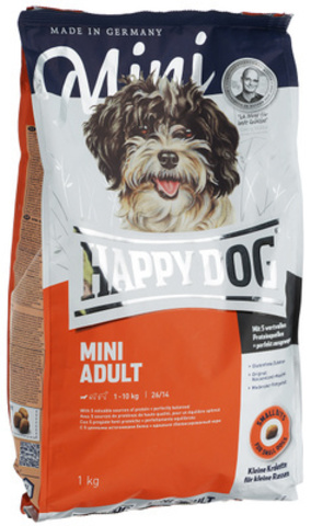 Happy Dog Supreme - Mini Adult сухой корм для собак мелких пород 300г
