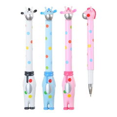 Ручка шариковая, Basir, синие чернила, серия "Жираф", в форме животного, 36 шт