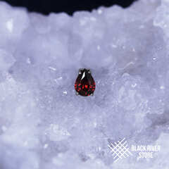1K Pear Garnet CZ
