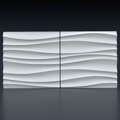 Гипсовая панель Волна двойная