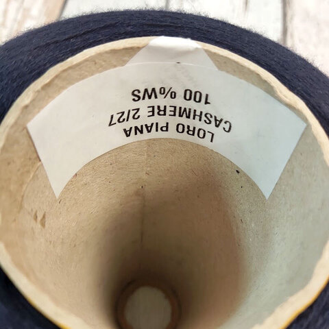 Кашемир LORO PIANA CASHMERE 2/27 темно-синий