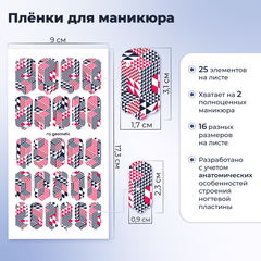 ПЛЕНКИ NAIL WRAPS GEOMATIC