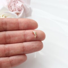 Подвеска спейсер Дельфин 9*6 мм, позолота, П572