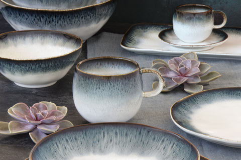 Чашка с блюдцем 120мл Easy Life Nuances синяя