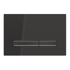 Geberit Sigma50 115.671.DW.2 Смывная клавиша, для двойного смыва, цвет металлический хромированный черный: хромированный черный, черный фото