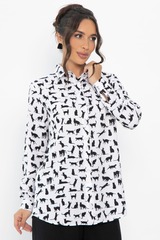 Рубашка Надель (белая/кошки) Б13844-16М LT Collection