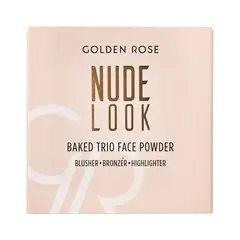 Golden Rose Пудра NUDE LOOK Baked Trio Face Powder