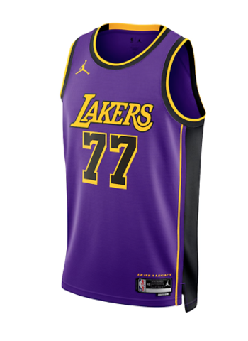 Баскетбольная майка Jordan Swingman NBA 'Lakers Luka Doncic 77' 