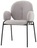 Стул с подлокотниками Molly букле светло-серый