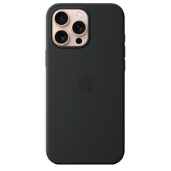 Силиконовый чехол с поддержкой MagSafe Apple Silicone Case для iPhone 16 Pro Max, Black (Черный)