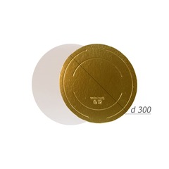 Подложка усиленная двусторонняя золото/жемчуг 3,2 мм. Диаметр 30