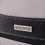 Сумка Саломея 269 мульти итальянский серо-черный