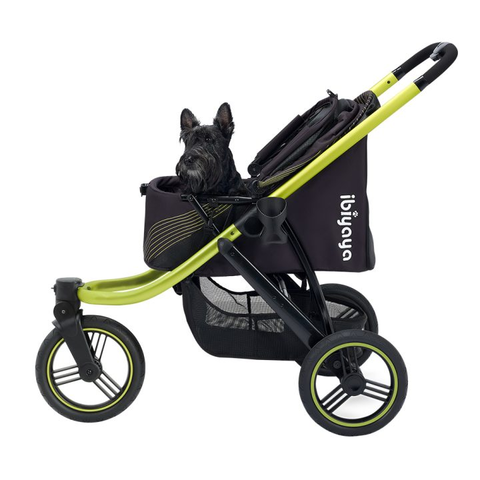 Коляска для собак/животных The Beast Pet Jogging Stroller, 3-Wheel All-Terrain Dog-Cat Pram with Double Breaks, Best Large Stroller for Running & Hiking