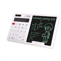 
          Калькулятор с графическим планшетом Alingar 12 разрядов, 245*158*15 мм, белый, выдвижная подставка, 2 стилуса, батарея АААх2 не в комплекте