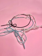 Чокер Бантик (белый, голубой, черный)