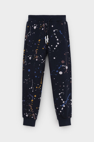 брюки  для мальчика  КР 400529/индиго,космические брызги