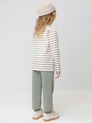 брюки  для девочки  КР 400731/хаки 6206 к663