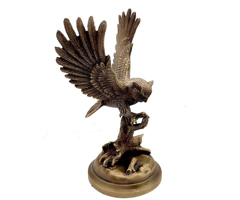 Бронзовая статуэтка Филин на дереве