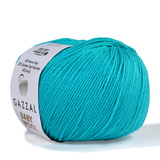 Пряжа Gazzal Baby Wool 832 лазурь