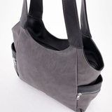 Сумка Саломея 618 македония серый + черный